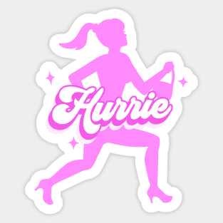 Hurrie Running Barbie Sticker